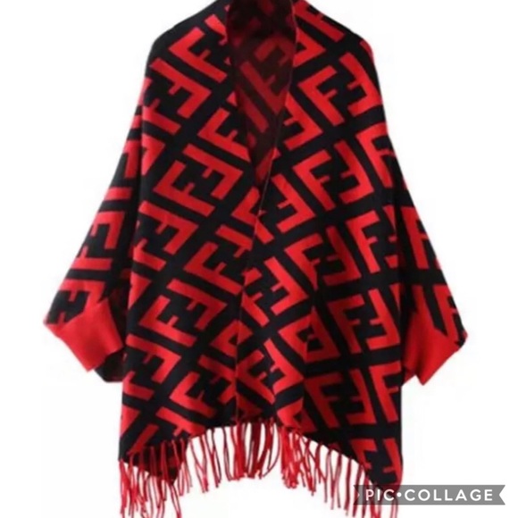 SOLD OUT!! Fendi Like Print Wrap w/Sleeves - Picture 5 of 5